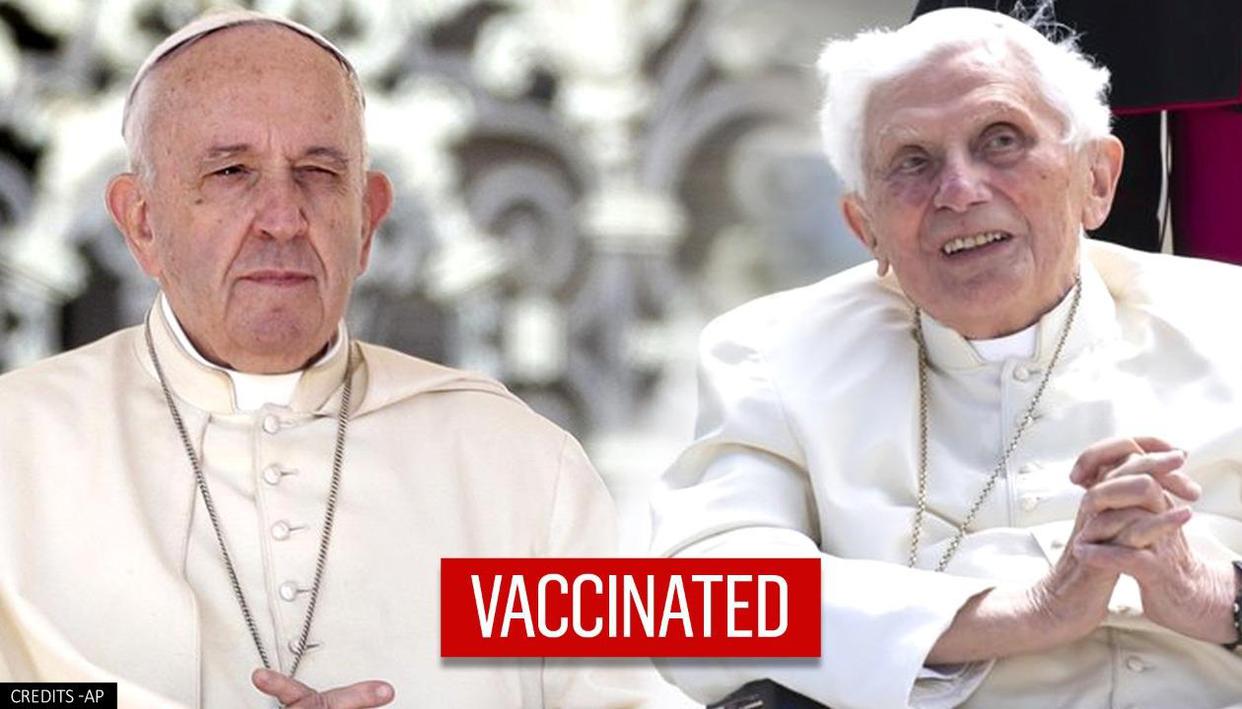 NOSSOS DOIS PAPAS RECEBEM SUA SEGUNDA DOSE DE VACINA COVID-19 — OUR TWO POPES RECEIVE THEIR SECOND DOSE OF COVID-19 VACCINE — NOS DEUX PAPES REÇOIVENT LEUR DEUXIEME DOSE DE VACCIN COVID-19