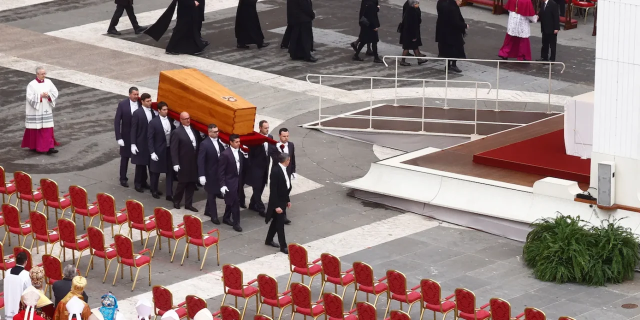 POPE FRANCIS PRESIDES OVER FUNERAL OF PREDECESSOR BENEDICT XVI