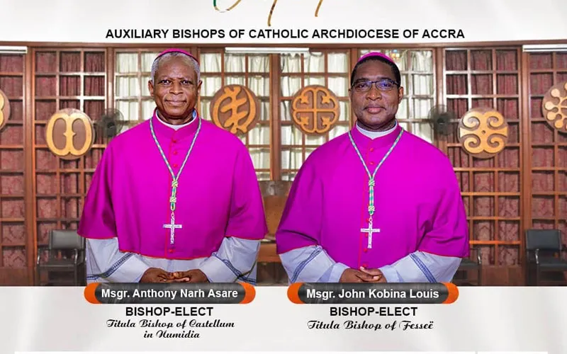 LES ÉVÊQUES AUXILIAIRES NOUVELLEMENT ORDONNÉS AU GHANA AVISÉS — NEWLY ORDAINED AUXILIARY BISHOPS IN GHANA ADVISED — RECÉM-ORDENADOS BISPOS AUXILIARES EM GANA ACONSELHADOS