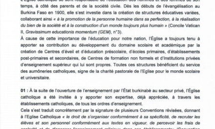 Liberté religieuse et laïcité : Le débat autour de l’interdiction du voile dans les écoles catholiques au Burkina Faso — Liberdade religiosa e secularismo: o debate em torno da proibição do véu nas escolas católicas de Burkina Faso — Religious freedom and secularism: The debate around the ban on the veil in Catholic schools in Burkina Faso