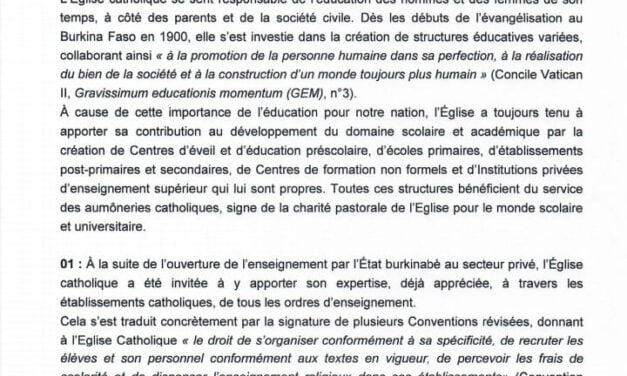 Liberté religieuse et laïcité : Le débat autour de l’interdiction du voile dans les écoles catholiques au Burkina Faso — Liberdade religiosa e secularismo: o debate em torno da proibição do véu nas escolas católicas de Burkina Faso — Religious freedom and secularism: The debate around the ban on the veil in Catholic schools in Burkina Faso