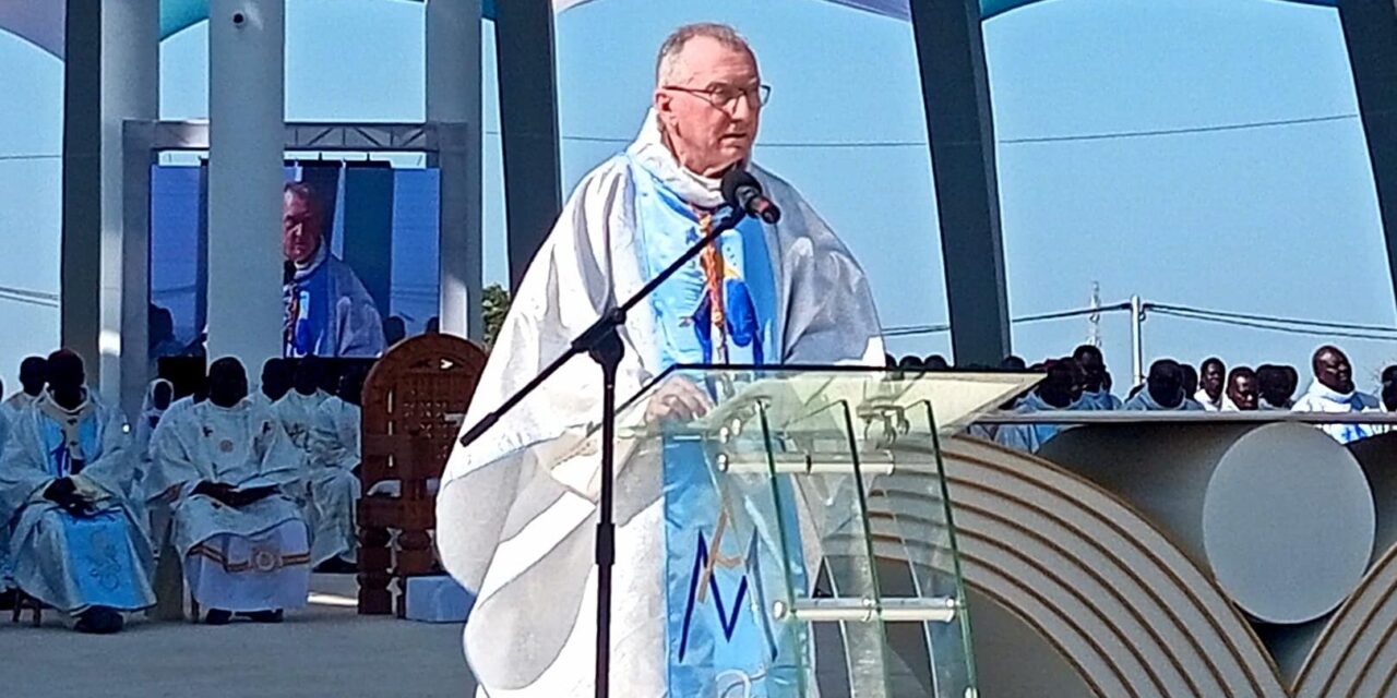 CARDEAL PAROLIN DEDICA NOVO SANTUÁRIO MARIANO NO SENEGAL — LE CARDINAL PAROLIN CONSACRE LE NOUVEAU SANCTUAIRE MARIAL AU SENEGAL — CARDINAL PAROLIN DEDICATES NEW MARIAN SHRINE IN SENEGAL
