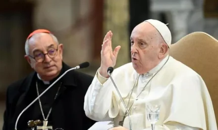 THE LORD BLESSES EVERYONE, SAID POPE FRANCIS IN DEFENSE OF FIDUCIA SUPPLICANS.