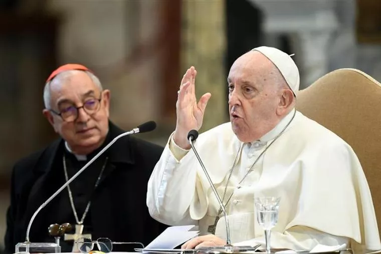 THE LORD BLESSES EVERYONE, SAID POPE FRANCIS IN DEFENSE OF FIDUCIA SUPPLICANS.