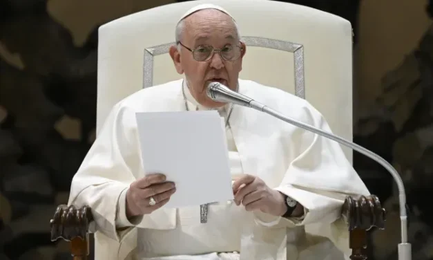 THE POPE READJUSTS HIS AUDIENCE