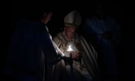 THE POPE CELEBRATES EASTER VIGIL