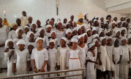 BISHOP MUSA OF NIGERIA WITH 700 CANDIDATES BAPTIZED