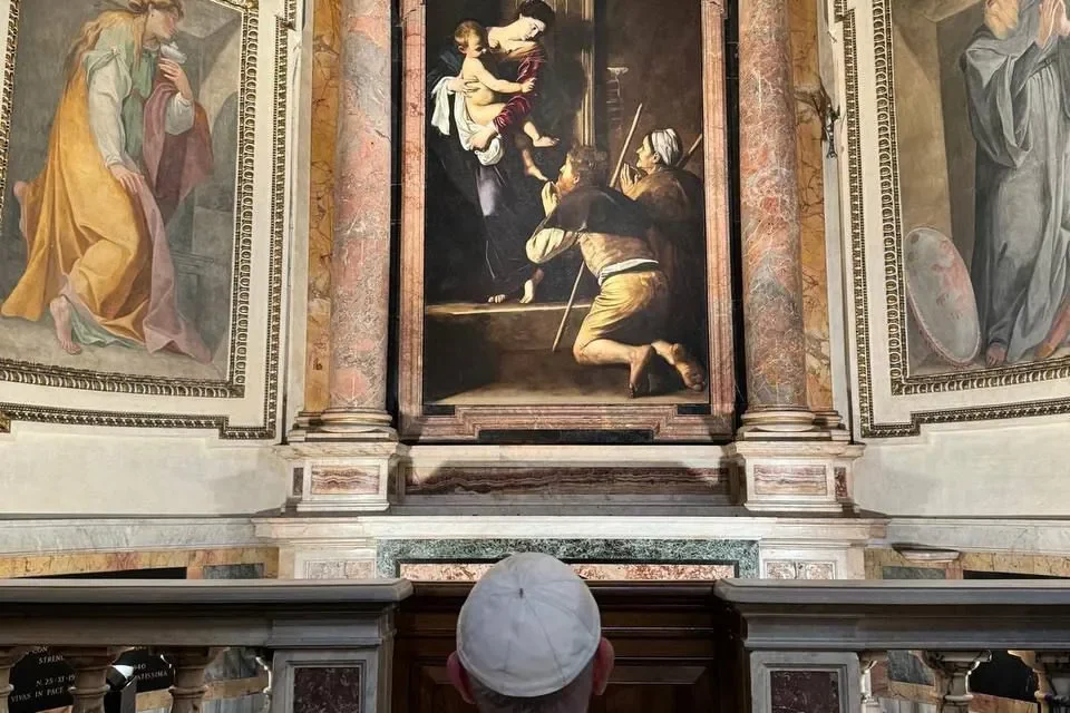 POPE FRANCIS VISIT TO SAINT MONICA’S TOMB IN ROME