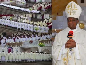 BISHOP ONAH OF NIGERIA ORDAINS 23 NEW PRIESTS IN HIS NSUKKA DIOCESE