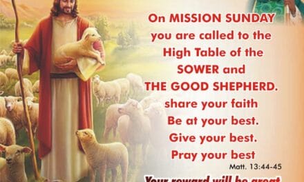 MISSION SUNDAY: ON OUR JOURNEY FROM EARTH TO HEAVEN, BISHOP BADEJO SPEAKS.