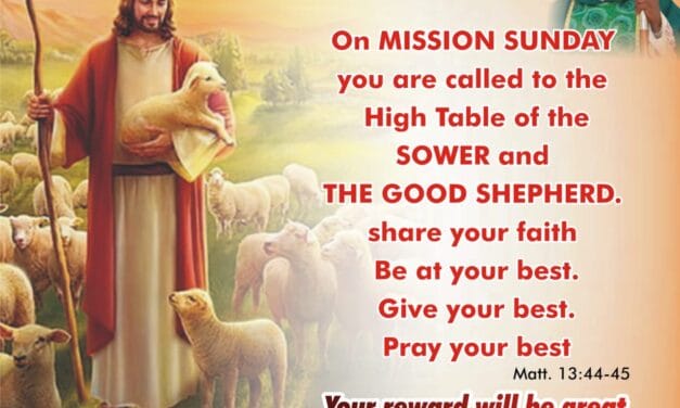 MISSION SUNDAY: ON OUR JOURNEY FROM EARTH TO HEAVEN, BISHOP BADEJO SPEAKS.