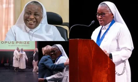 NIGERIAN CATHOLIC NUN ON WINNING $1.2 MILLION OPUS PRIZE