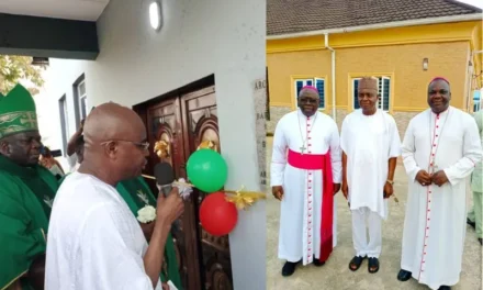 NIGERIAN MUSLIM DONATED 400-SEATER ASSEMBLY HALL TO OYO CATHOLIC DIOCESE