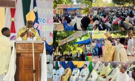 BISHOP LAMPRA CÁ SPEAKS AT THE MARIAN PILGRIMAGE