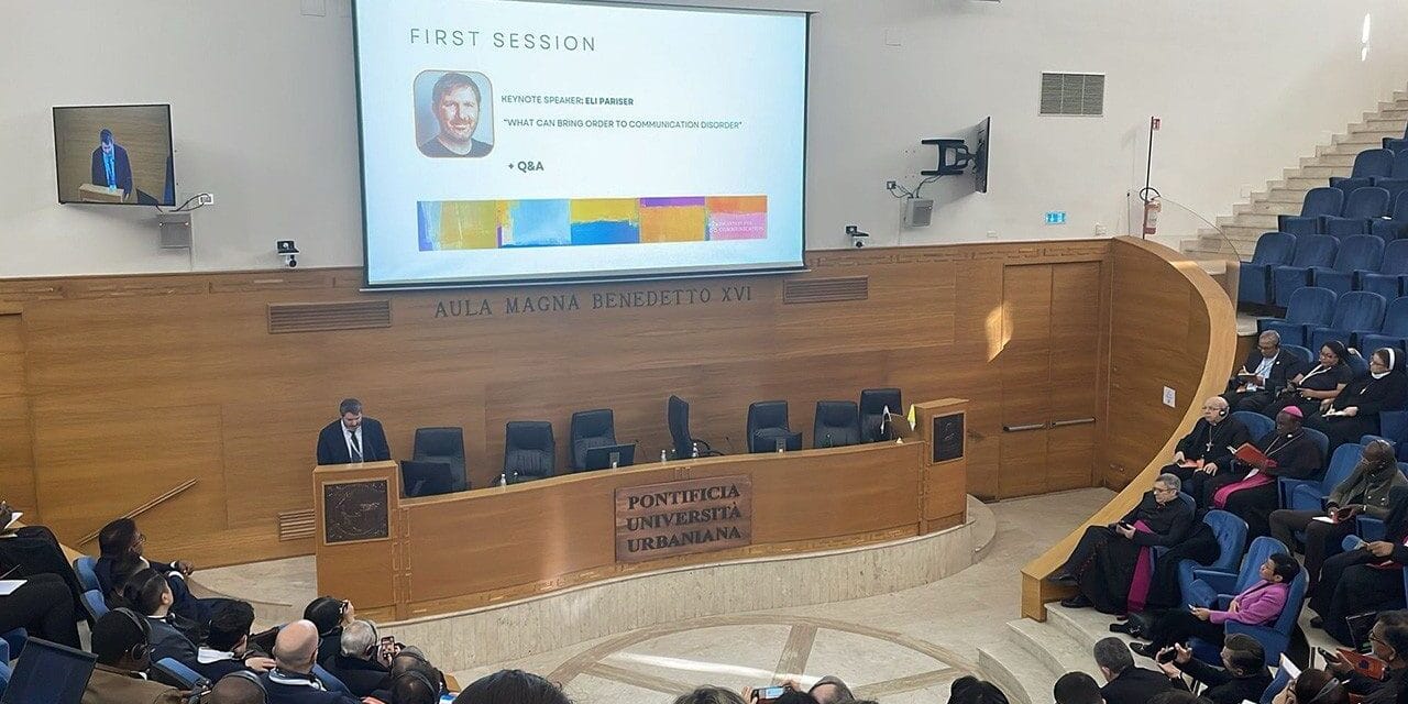 A PILGRIMAGE OF REPAIR; COLUM MCCANN SPEAKS TO COMMUNICATORS IN ROME