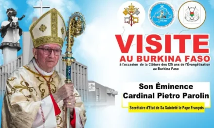 BURKINA FASO 0N THE PLANNED VISIT OF VATICAN SECRETARY OF STATE