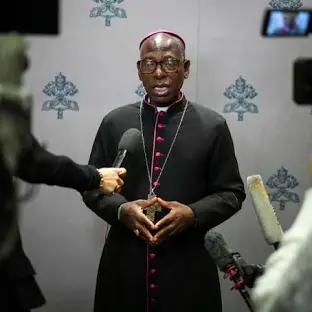 IGNACE CARDINAL BESSI DOGBO SPEAKS TO JOURNALISTS