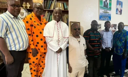 CATHOLIC MEN IN FREETOWN IN SIERRA LEONE LAUDED