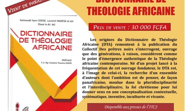 DEDICACE DU DICTIONNAIRE DE THEOLOGIE AFRICAINE A BOBO DIOULASSO