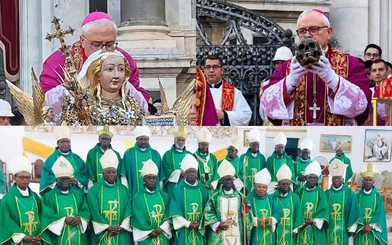 Les membres de la Conférence des évêques catholiques du Ghana (GCBC) ont appelé à un « enseignement clair sur la communion des saints » après qu’une vidéo montrant le couronnement cérémoniel de la relique du crâne de sainte Agathe a suscité l’inquiétude de certains fidèles qui l’avaient visionnée en ligne.
